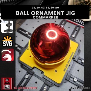 ComMarker laser jig for Christmas ornaments