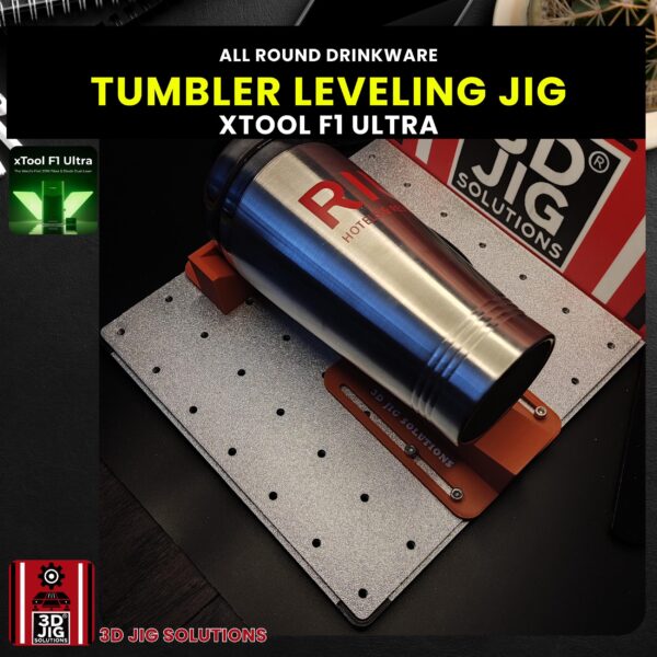 xTool F1 Ultra Tumbler Leveling Jig - Easy Alignment for Mugs, Wine Glasses, Yeti & Stanley