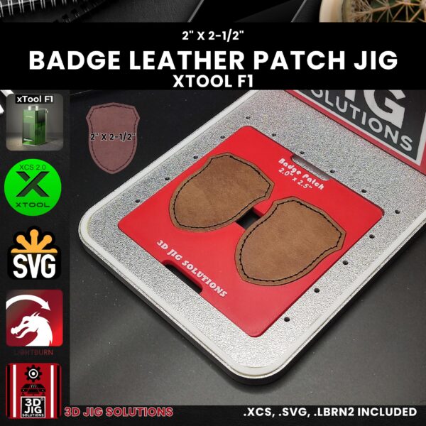 xTool F1 badge hat patch laser jig