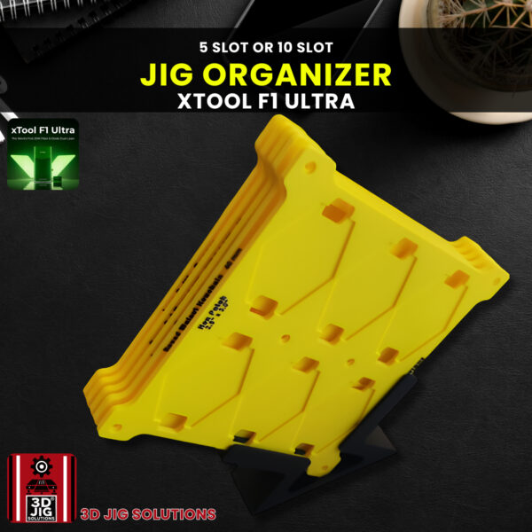 xTool F1 Ultra Jig Holder | Laser Engraving Fixture Organizer | 5 or 10 Slot Desktop Storage | F2 Ultra Compatible