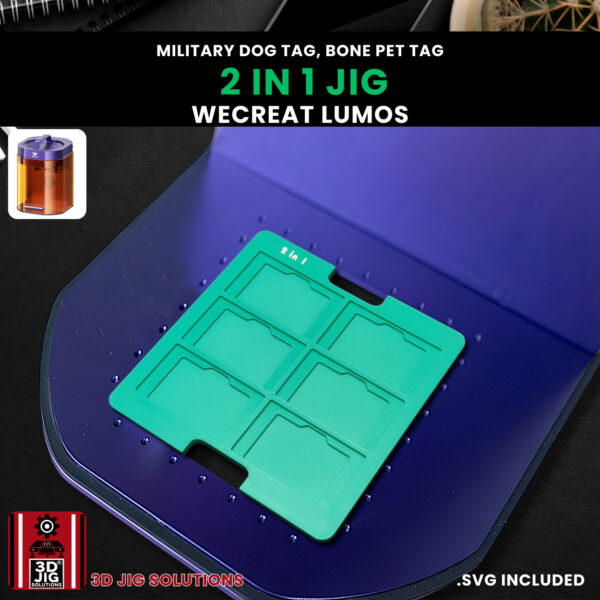 WeCreat Lumos 2-in-1 Dog Tag & Pet ID Tag Laser Engraving Jig - Image 10