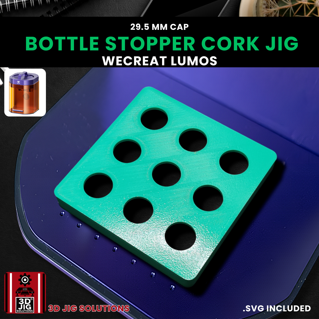 WeCreat Lumos Wine Cork & Bottle Stopper Engraving Jig - Image 2