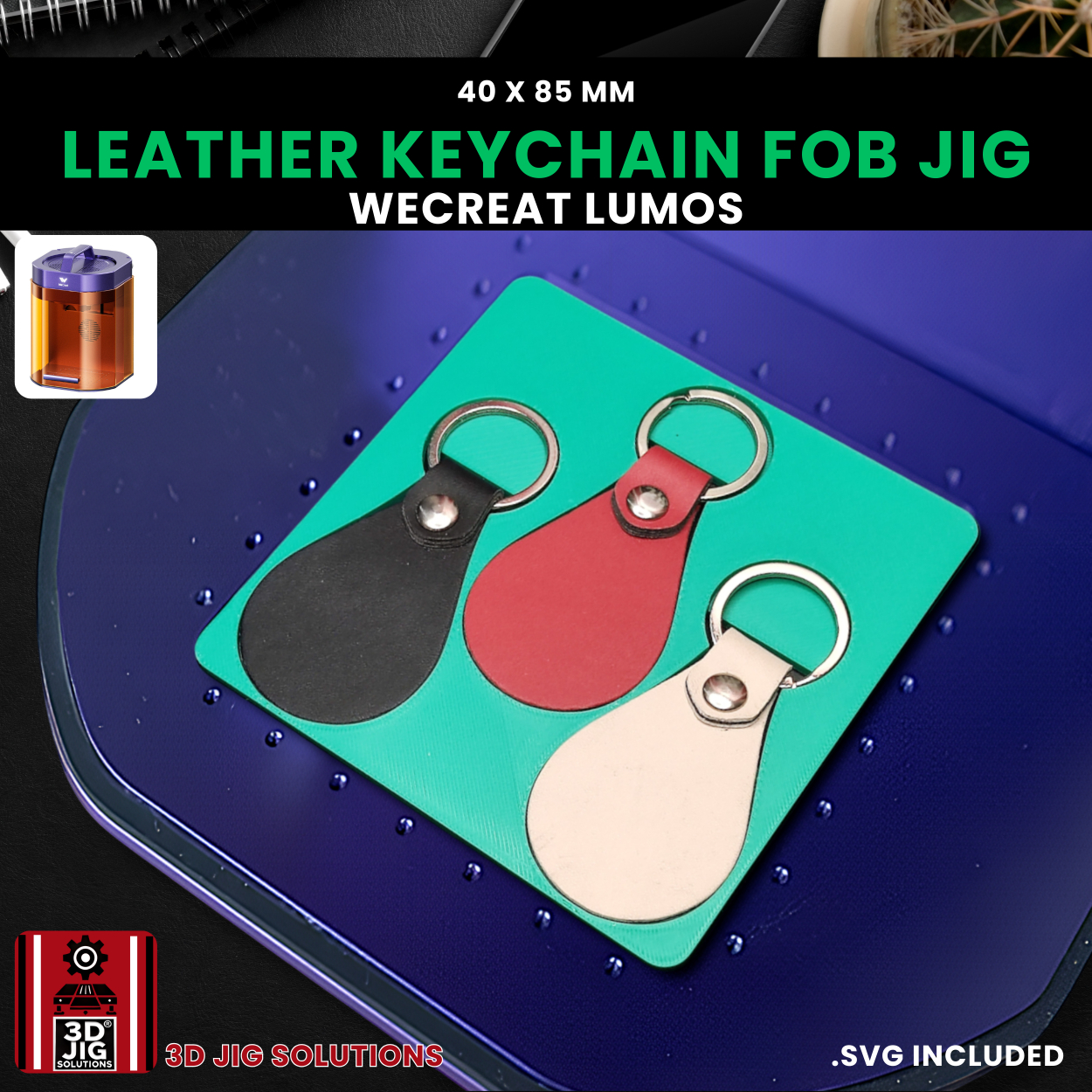 WeCreat Lumos Leather Keychain Engraving Jig - Image 2