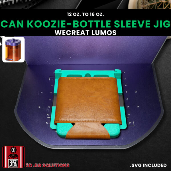 WeCreat Lumos Can Koozie Jig | Bottle Cooler Sleeve Engraving Alignment - Image 3