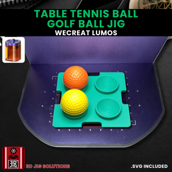 WeCreat Lumos Golf Ball & Ping Pong Ball Laser Engraving Jig - Image 5