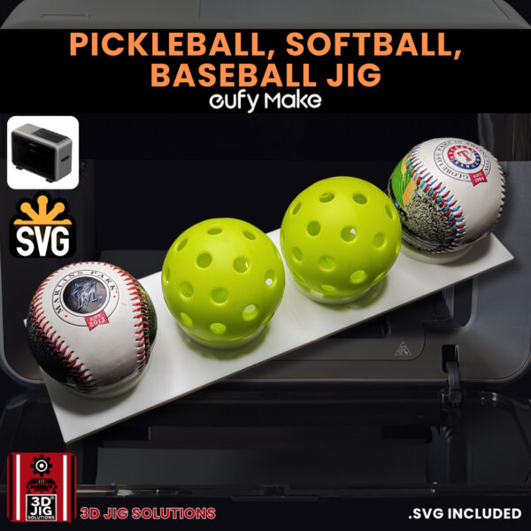 EufyMake E1 Baseball UV Printer Fixture | Sports Ball Alignment Jig - Image 2