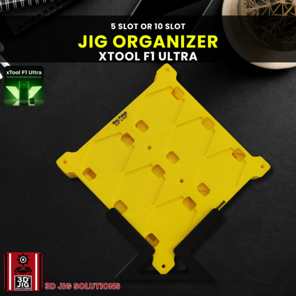 xTool F1 Ultra Jig Holder | Laser Engraving Fixture Organizer | 5 or 10 Slot Desktop Storage | F2 Ultra Compatible - Image 2
