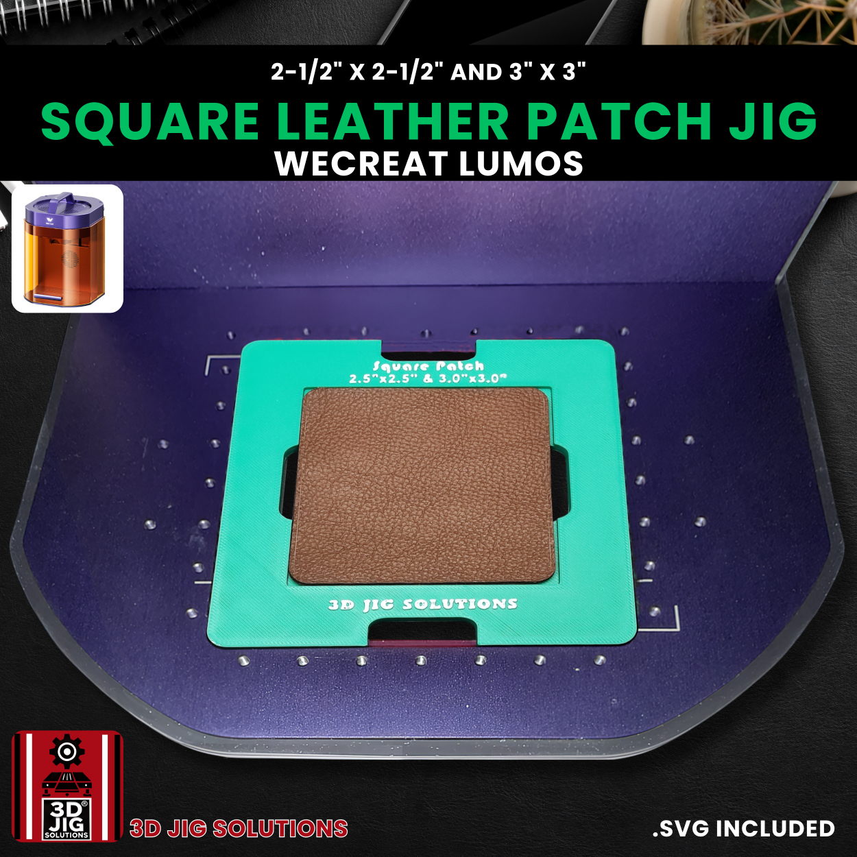 WeCreat Lumos Square Hat Patch Engraving Jig - Image 3