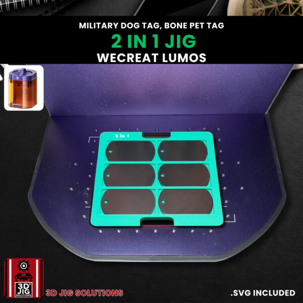 WeCreat Lumos 2-in-1 Dog Tag & Pet ID Tag Laser Engraving Jig - Image 4