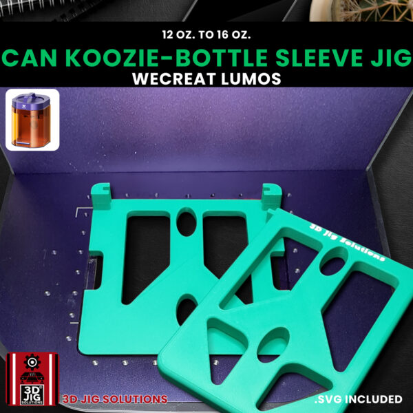 WeCreat Lumos Can Koozie Jig | Bottle Cooler Sleeve Engraving Alignment - Image 4