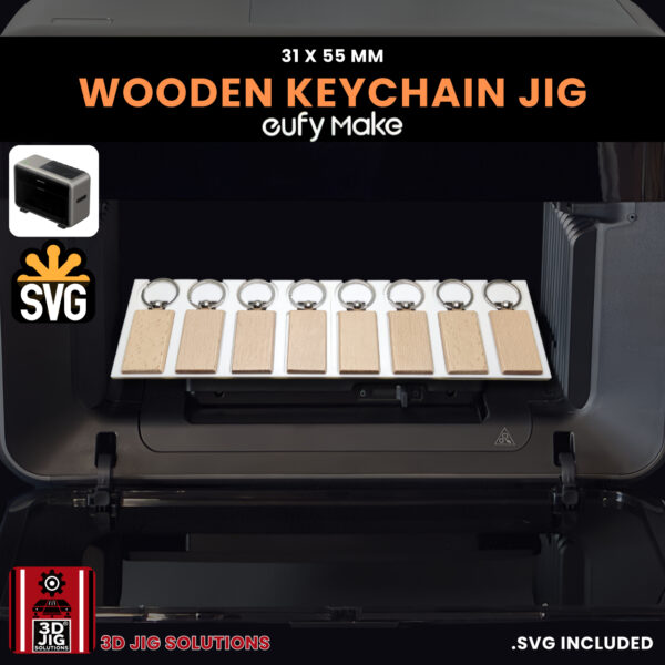 EufyMake E1 Wood Keychain Jig | UV Printer Fixture - Image 2