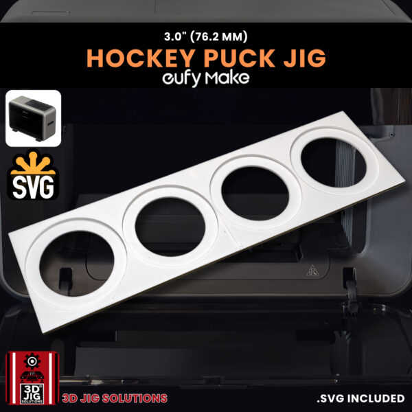 EufyMake E1 Hockey Puck UV Printer Fixture | 3-Inch Puck Jig - Image 2