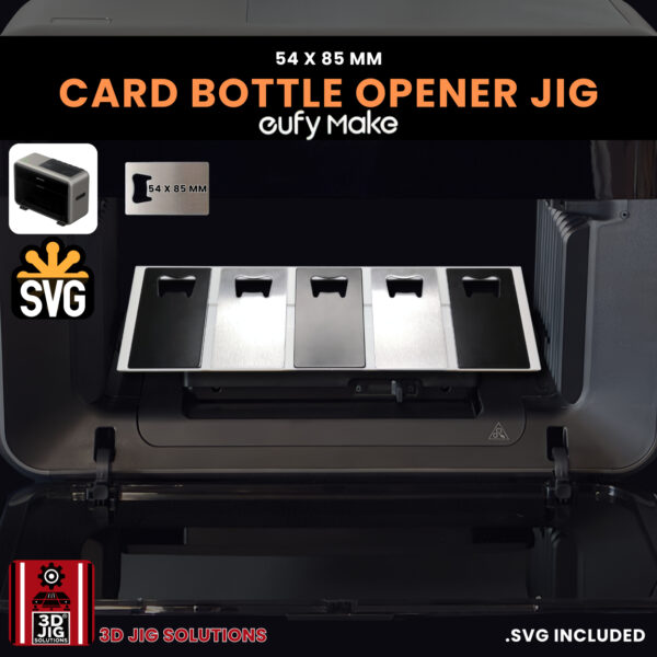 EufyMake E1 Credit Card Bottle Opener Jig | UV Printer Fixture - Image 3