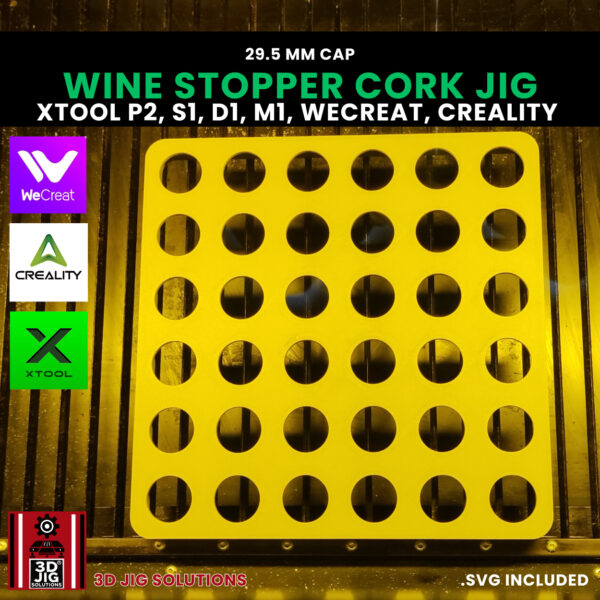 Wine Cork Laser Engraving Jig | Diode & CO2 Fixture for Bottle Stoppers - Image 7