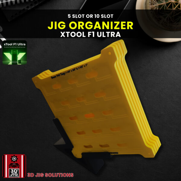 xTool F1 Ultra Jig Holder | Laser Engraving Fixture Organizer | 5 or 10 Slot Desktop Storage | F2 Ultra Compatible - Image 3