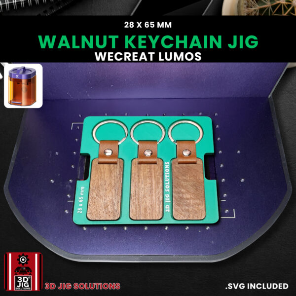WeCreat Lumos Rectangle Wood Keychain Engraving Jig - Image 4