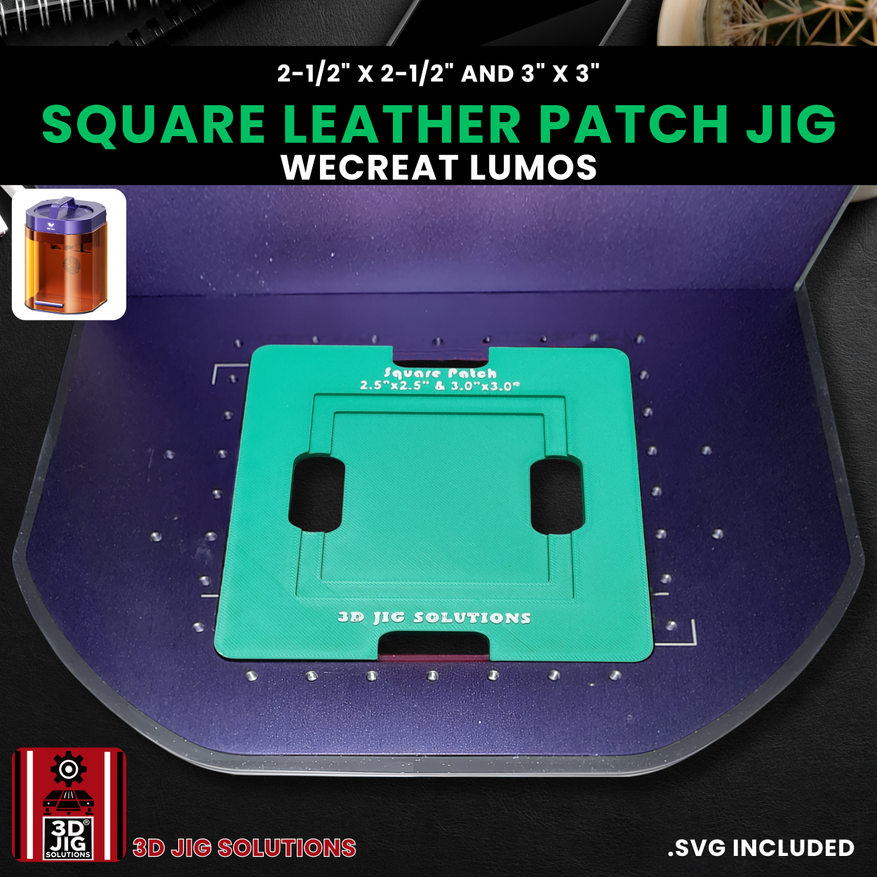 WeCreat Lumos Square Hat Patch Engraving Jig - Image 4