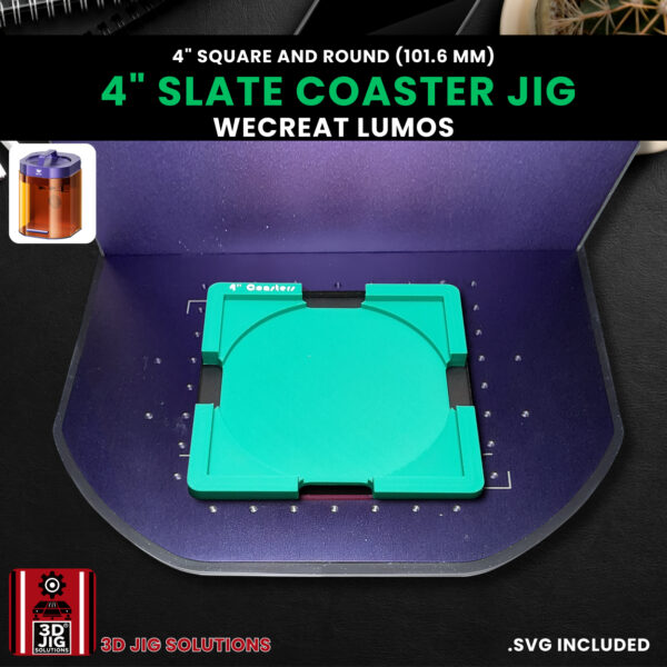 WeCreat Lumos Slate Coaster Engraving Jig - Image 7