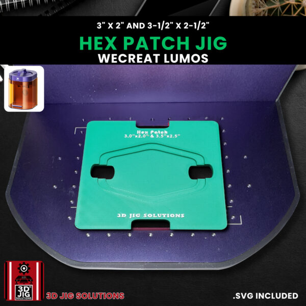 WeCreat Lumos Hex Hat Patch Engraving Jig - Image 4