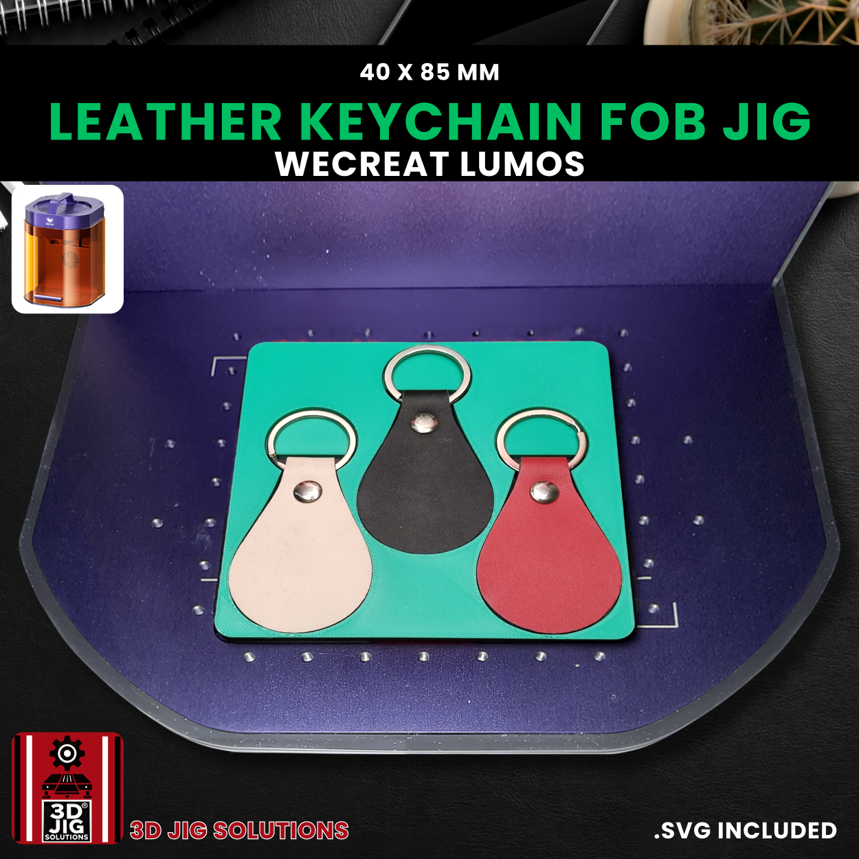 WeCreat Lumos Leather Keychain Engraving Jig - Image 4