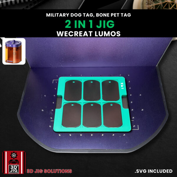 WeCreat Lumos 2-in-1 Dog Tag & Pet ID Tag Laser Engraving Jig - Image 5