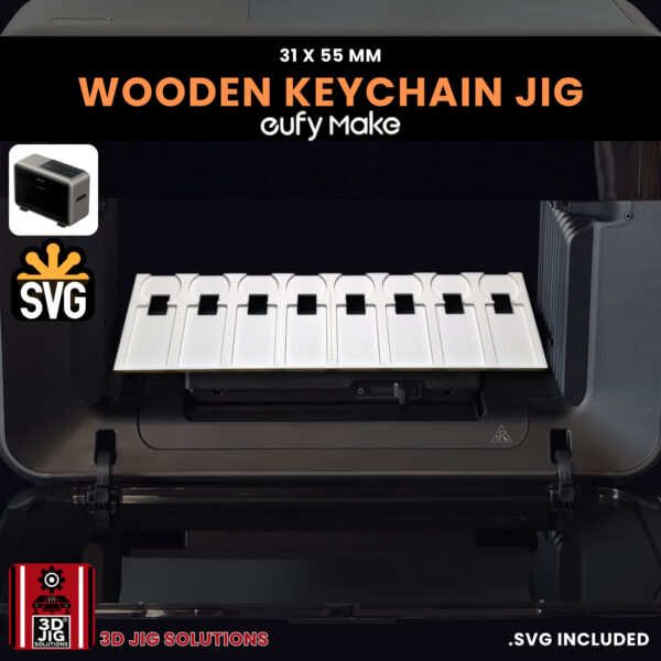 EufyMake E1 Wood Keychain Jig | UV Printer Fixture - Image 3