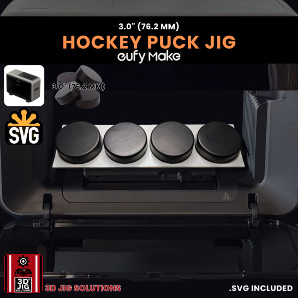 EufyMake E1 Hockey Puck UV Printer Fixture | 3-Inch Puck Jig - Image 3