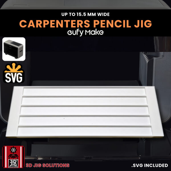 EufyMake E1 Carpenter Pencil UV Printer Fixture | Builder's Pencil Jig - Image 4