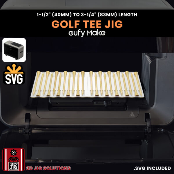 EufyMake E1 Golf Tee UV Printer Fixture | Alignment Tool for All Lengths - Image 4