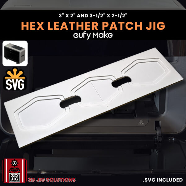 EufyMake E1 Hex Hat Patch Jig | UV Printer Fixture for 3x2" & 3.5x2.5" - Image 4