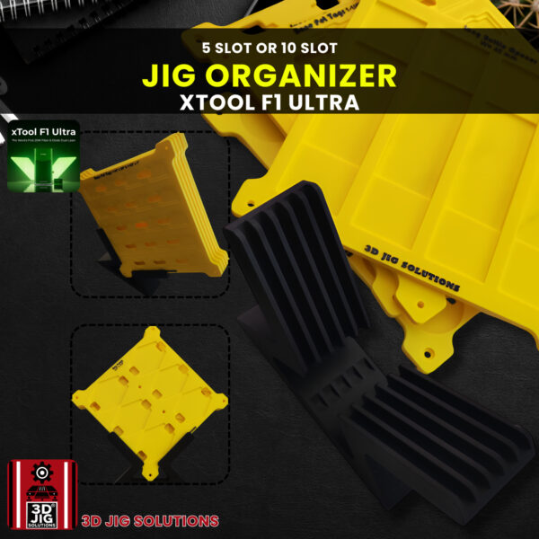 xTool F1 Ultra Jig Holder | Laser Engraving Fixture Organizer | 5 or 10 Slot Desktop Storage | F2 Ultra Compatible - Image 4