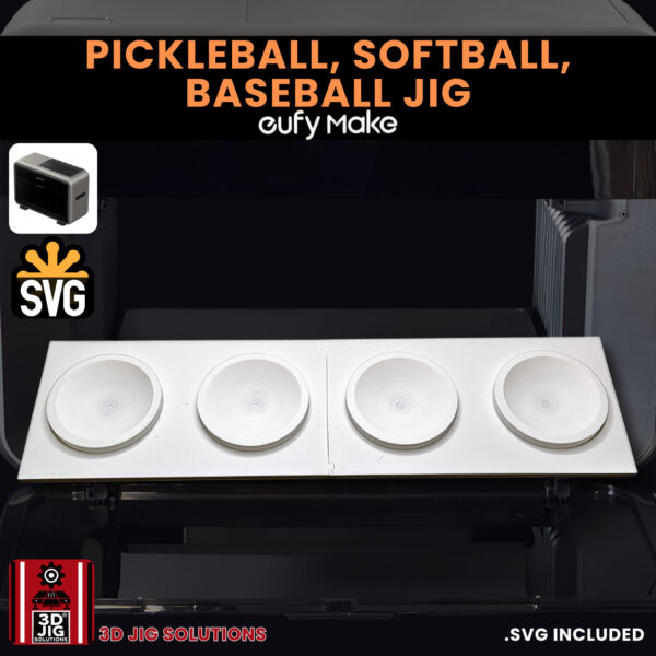 EufyMake E1 Baseball UV Printer Fixture | Sports Ball Alignment Jig - Image 4