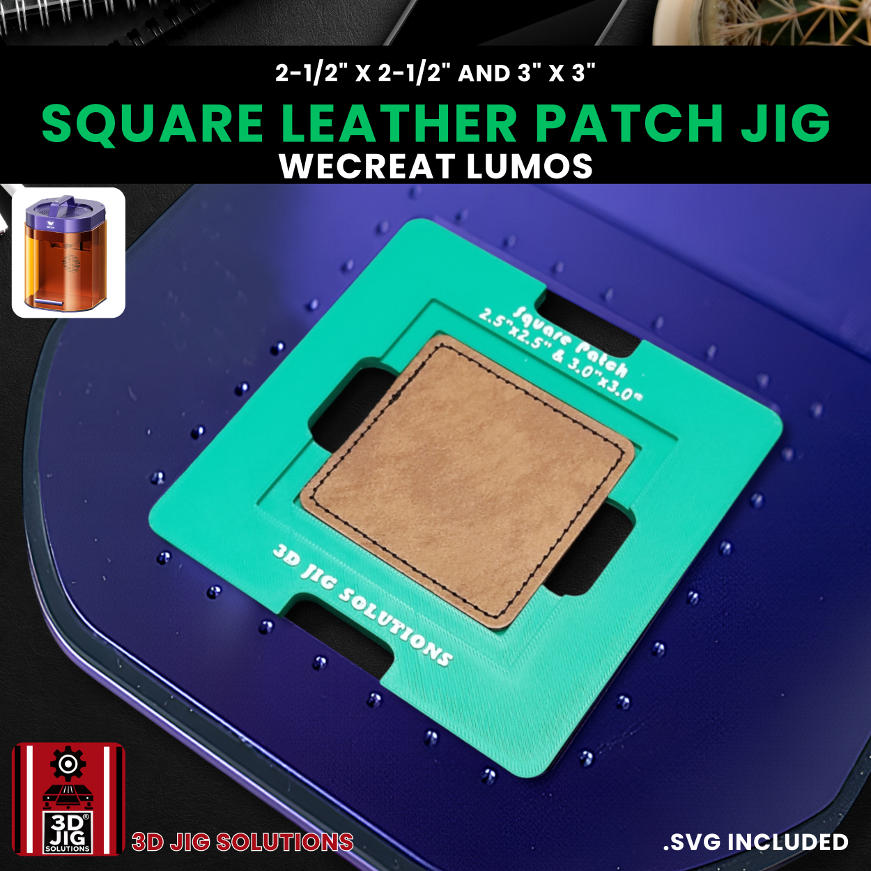 WeCreat Lumos Square Hat Patch Engraving Jig - Image 5