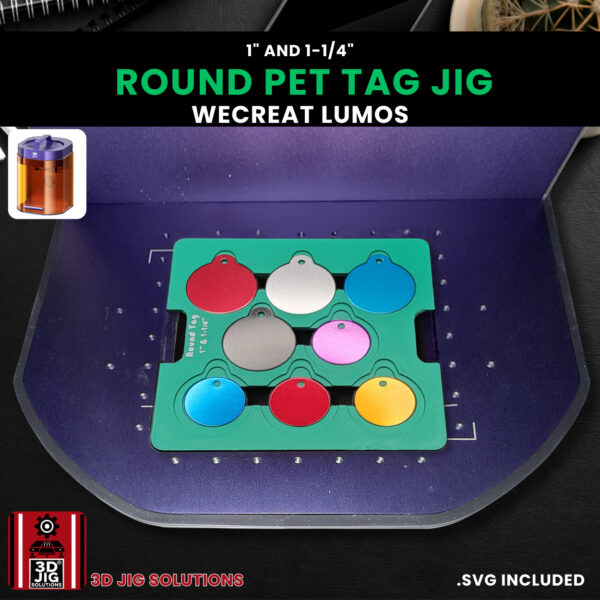 WeCreat Lumos Round Pet Tag Engraving Jig - Image 5