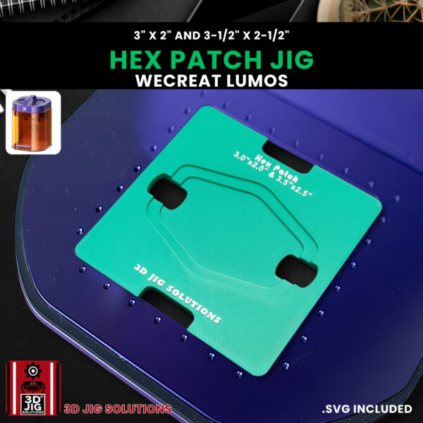 WeCreat Lumos Hex Hat Patch Engraving Jig - Image 5