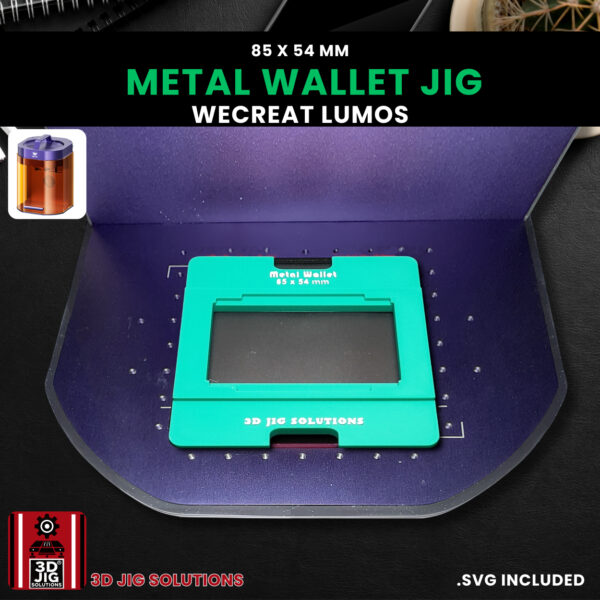 WeCreat Lumos Jig | Metal Wallet Laser Engraving Jig | Ridge & RFID Wallets Alignment Fixture, Laser Template, SVG Files - Image 6