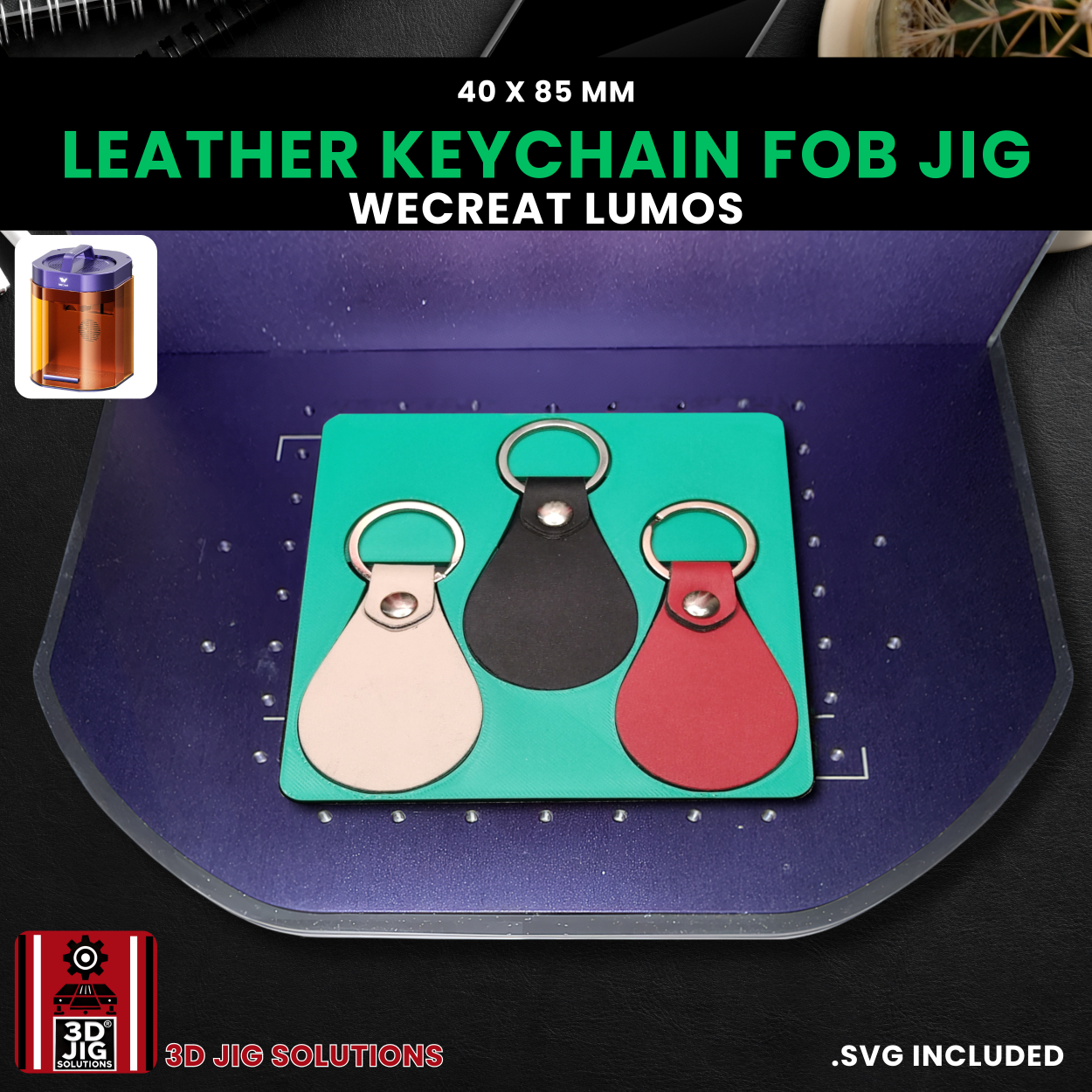 WeCreat Lumos Leather Keychain Engraving Jig - Image 5