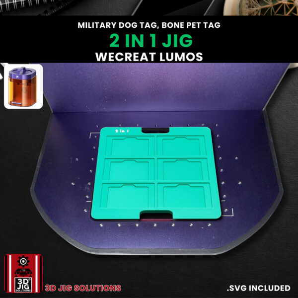 WeCreat Lumos 2-in-1 Dog Tag & Pet ID Tag Laser Engraving Jig - Image 6