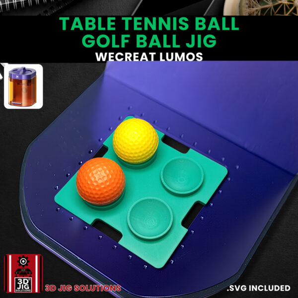 WeCreat Lumos Golf Ball & Ping Pong Ball Laser Engraving Jig - Image 2
