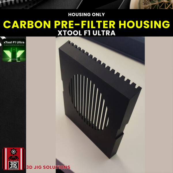 xTool F1 Ultra Carbon Pre-Filter housing | Laser Engraver Emission Reduction | Improve Fan Protection & Air Quality | 3D Printed Accessory - Image 7