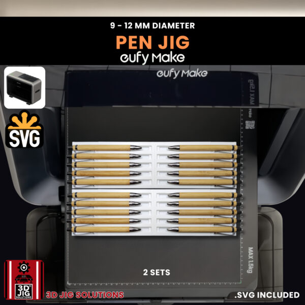 EufyMake E1 Pen UV Printer Alignment Fixture | 9-12mm Pen Jig - Image 7