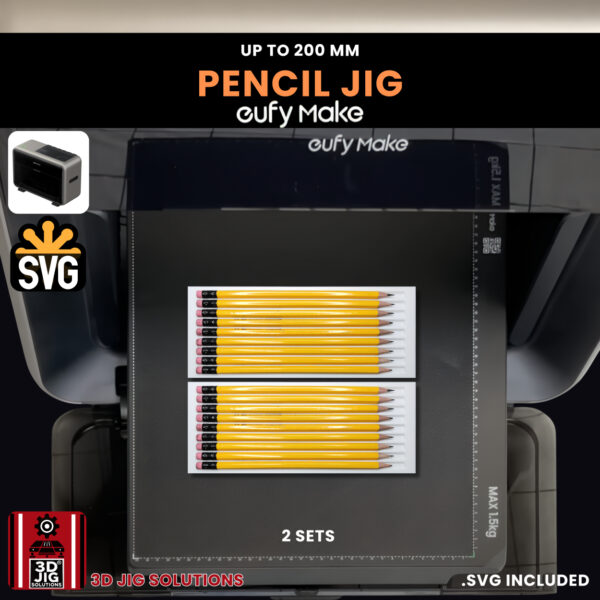 EufyMake E1 Pencil UV Printer Fixture | Hexagon Pencil Jig - Image 5