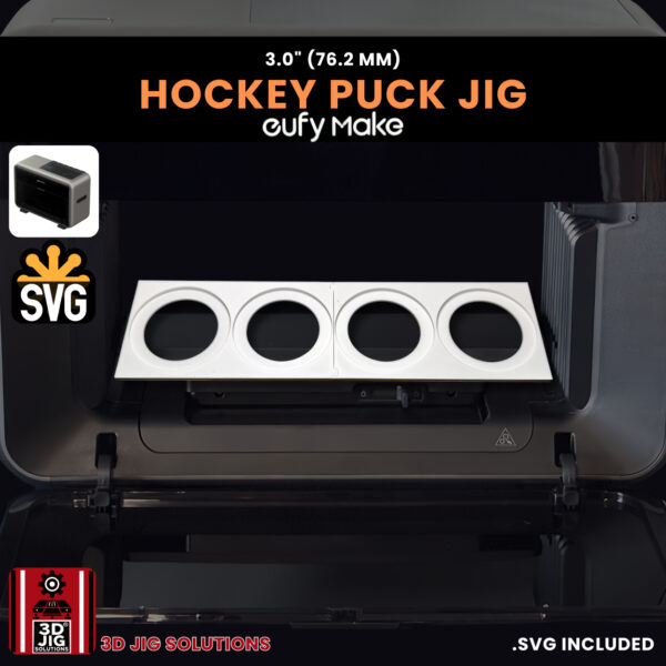 EufyMake E1 Hockey Puck UV Printer Fixture | 3-Inch Puck Jig - Image 4