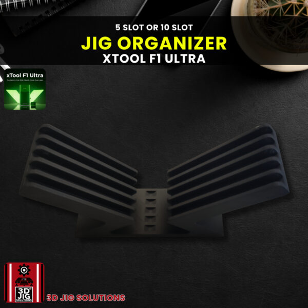 xTool F1 Ultra Jig Holder | Laser Engraving Fixture Organizer | 5 or 10 Slot Desktop Storage | F2 Ultra Compatible - Image 5