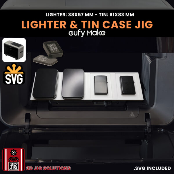 EufyMake E1 Flip Top Lighter UV Printer Fixture | Zippo Jig - Image 5