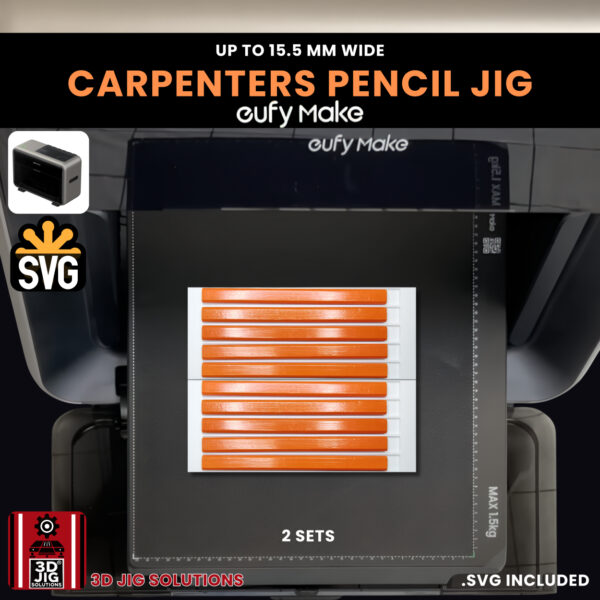 EufyMake E1 Carpenter Pencil UV Printer Fixture | Builder's Pencil Jig - Image 5
