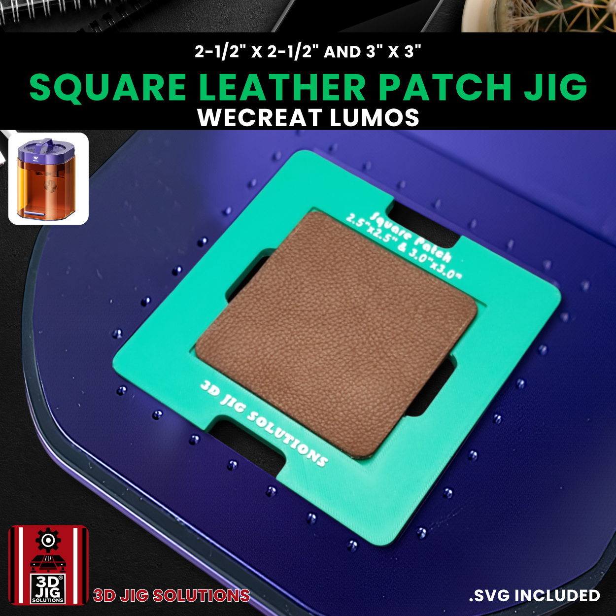 WeCreat Lumos Square Hat Patch Engraving Jig - Image 6