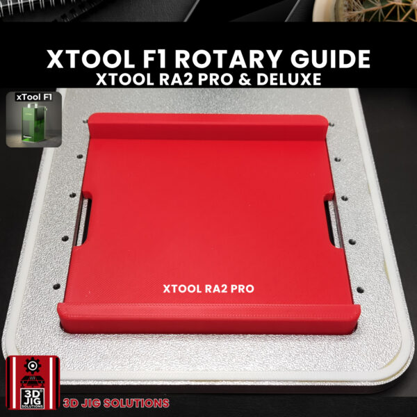 A clean, simple product shot of the xTool RA2 rotary jig alone on a white background.