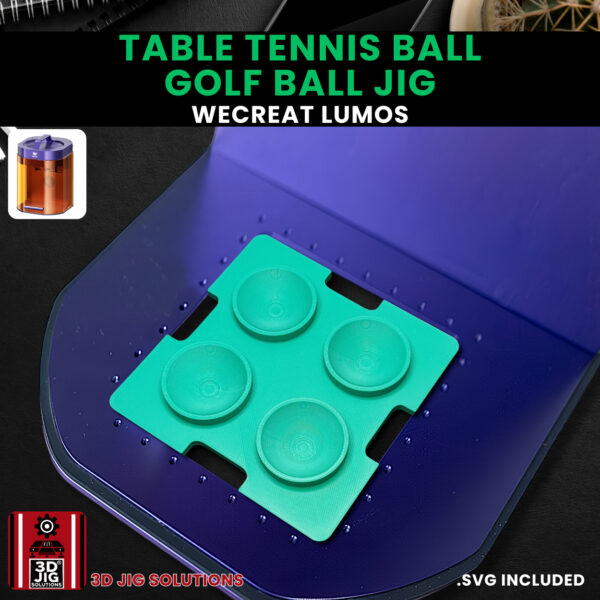 WeCreat Lumos Golf Ball & Ping Pong Ball Laser Engraving Jig - Image 3