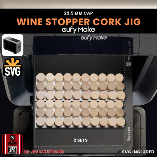 EufyMake E1 Wine Cork UV Printer Jig | Bottle Stopper Alignment Fixture - Image 5